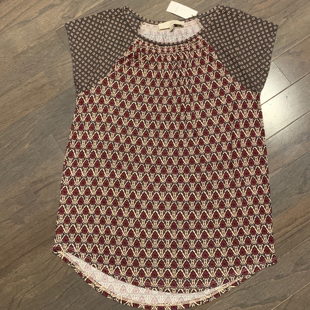 Ann Taylor Loft Short Sleeve Top S NWT